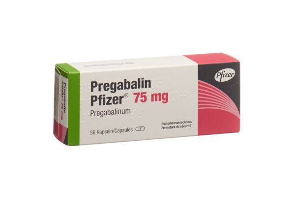 Pregabalin Pfizer caps 75 mg 56 pce