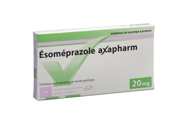 Ésoméprazole Axapharm cpr pell 20 mg 14 pce