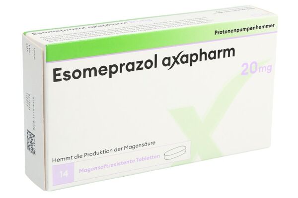 Ésoméprazole Axapharm cpr pell 20 mg 14 pce