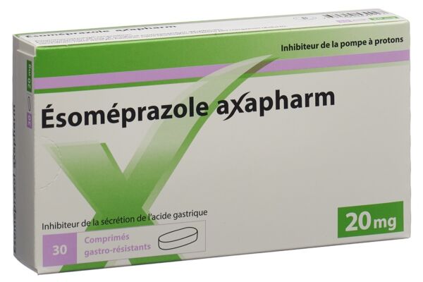 Ésoméprazole Axapharm cpr pell 20 mg 30 pce