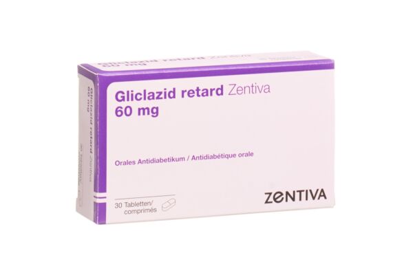 Gliclazid retard Zentiva Ret Tabl 60 mg 30 Stk