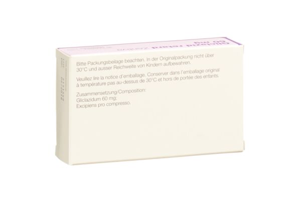 Gliclazid retard Zentiva cpr ret 60 mg 30 pce