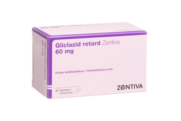 Gliclazid retard Zentiva Ret Tabl 60 mg 90 Stk