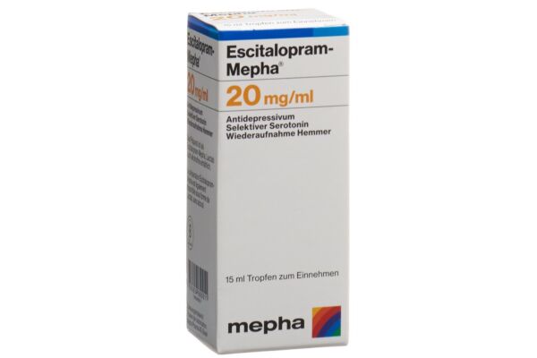 Escitalopram-Mepha Tropfen 20 mg/ml Fl 15 ml