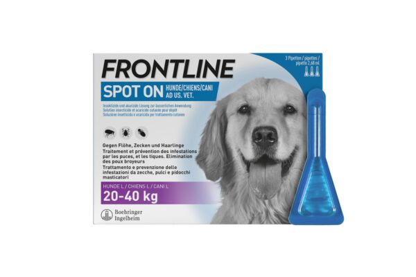Frontline spot on chien L liste D 3 x 2.68 ml