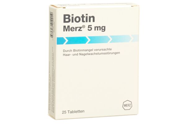Biotin Merz Tabl 5 mg 25 Stk