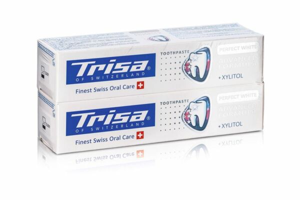 Trisa dentifrice Pure White Swiss Herbs DUO 2 x 75 ml