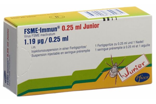 FSME-Immun Junior susp inj avec aiguille séparée ser pré 0.25 ml