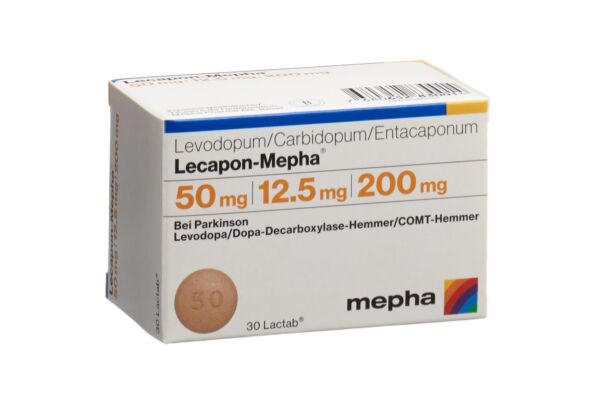 Lecapon-Mepha Lactab 50mg/12.5mg/200mg 30 pce