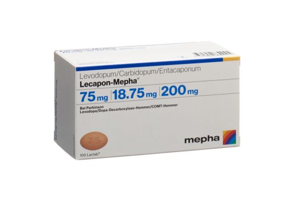 Lecapon-Mepha Lactab 75mg/18.75mg/200mg 100 pce