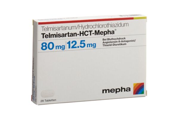 Telmisartan-HCT-Mepha Tabl 80/12.5 mg 28 Stk