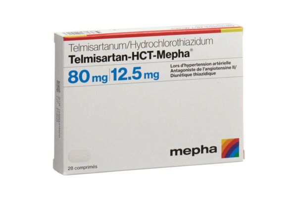 Telmisartan-HCT-Mepha Tabl 80/12.5 mg 28 Stk