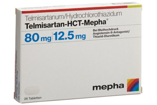Telmisartan-HCT-Mepha Tabl 80/12.5 mg 98 Stk