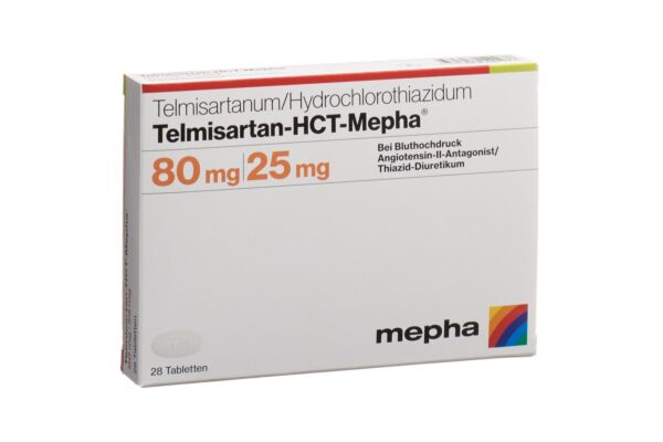 Telmisartan-HCT-Mepha Tabl 80/25 mg 28 Stk