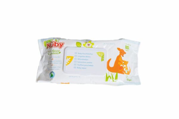 Nuby All Naturals Baby-Feuchttücher antibakterielle 80 Stk