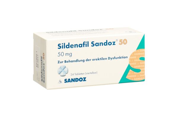 Sildénafil Sandoz cpr 50 mg 24 pce