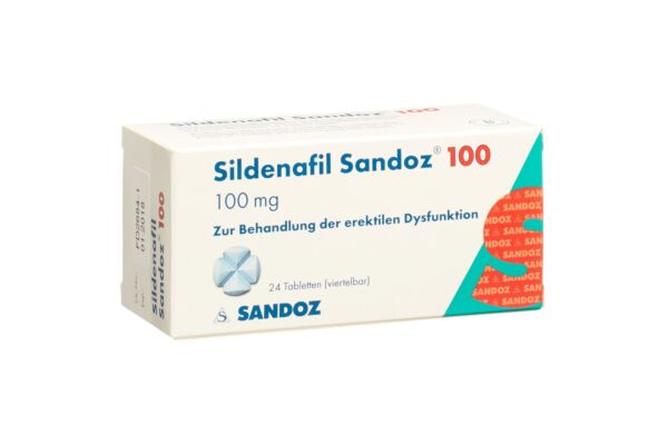 Sildénafil Sandoz cpr 100 mg 24 pce