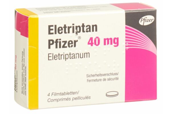 Eletriptan Pfizer Filmtabl 40 mg 4 Stk