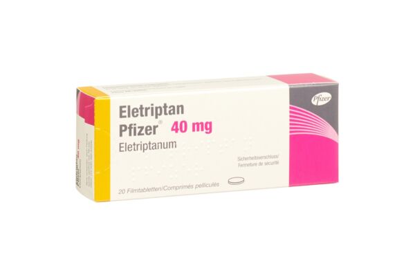 Eletriptan Pfizer cpr pell 40 mg 20 pce