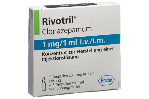 Rivotril conc inj 1 mg 5 amp 1 ml