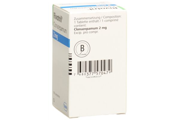 Rivotril cpr 2 mg fl 100 pce