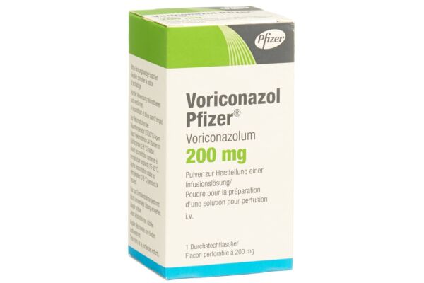 Voriconazol Pfizer subst sèche 200 mg flac