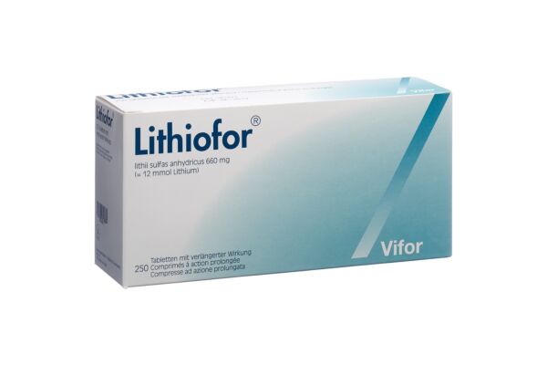 Lithiofor cpr ret 660 mg 250 pce