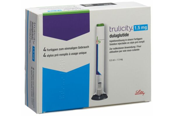 Trulicity sol inj 1.5 mg/0.5ml stylo prérempli 4 pce