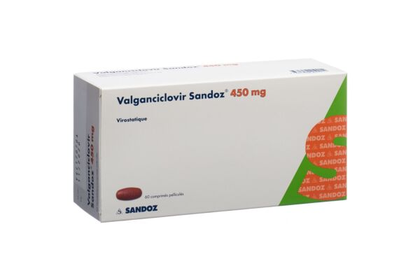 Valganciclovir Sandoz Filmtabl 450 mg 60 Stk