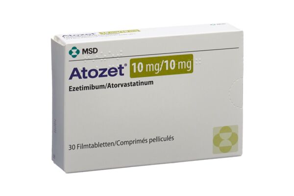 Atozet Filmtabl 10/10 mg 30 Stk
