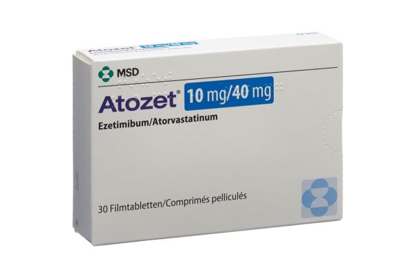 Atozet cpr pell 10/40 mg 30 pce
