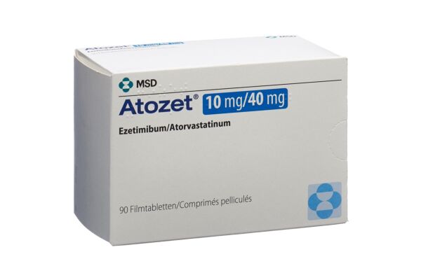 Atozet cpr pell 10/40 mg 90 pce
