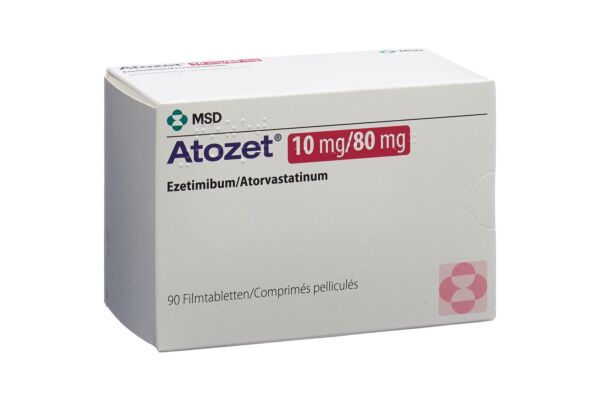 Atozet cpr pell 10/80 mg 90 pce