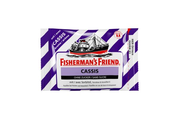 Fisherman's Friend cassis sans sucre sach 25 g