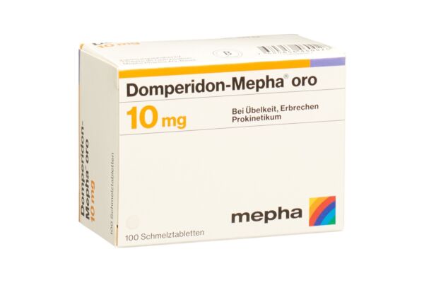 Domperidon-Mepha oro cpr orodisp 10 mg 100 pce