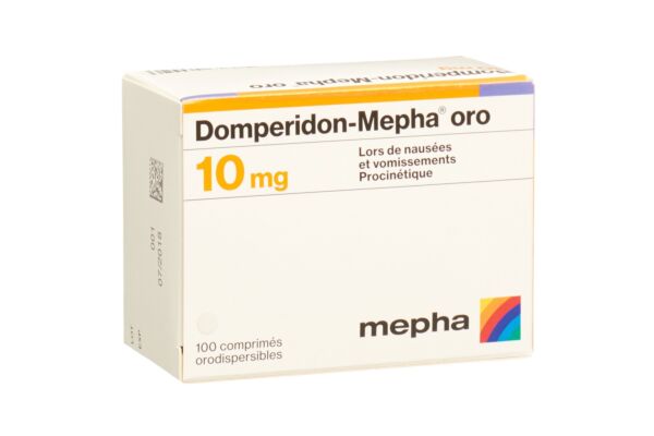 Domperidon-Mepha oro cpr orodisp 10 mg 100 pce