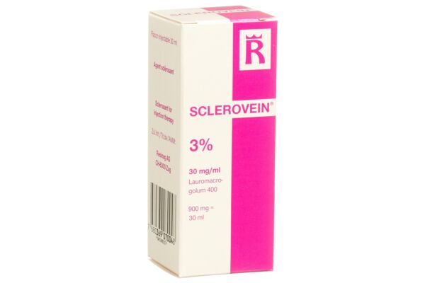 Sclerovein sol inj 3 % i.v. flac 30 ml