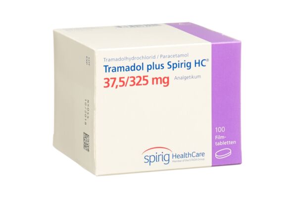 Tramadol plus Spirig HC cpr pell 37.5/325mg 100 pce