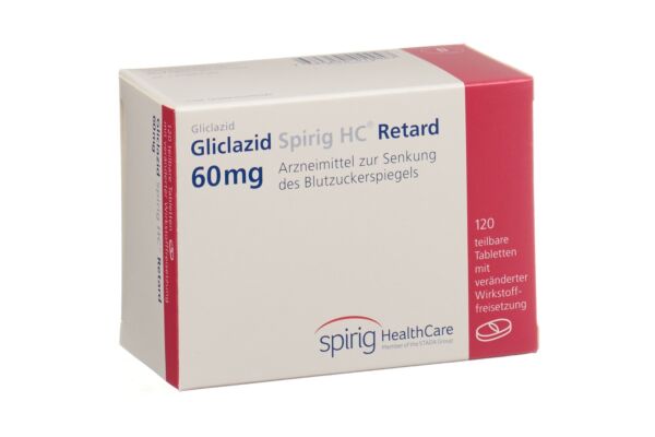 Gliclazid Spirig HC Retard cpr ret 60 mg 120 pce