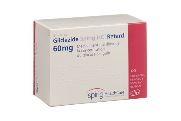 Gliclazid Spirig HC Retard cpr ret 60 mg 120 pce