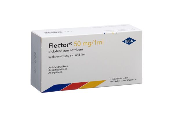 Flector Inj Lös 50 mg/1ml Fertigspritze s.c./i.m. 3 Stk