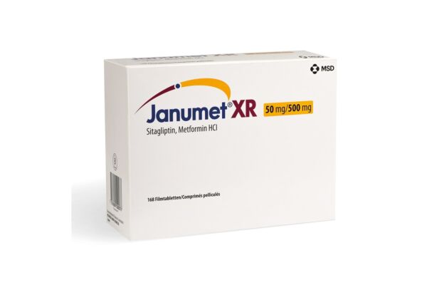 Janumet XR cpr pell ret 50/500 mg 3 fl 56 pce