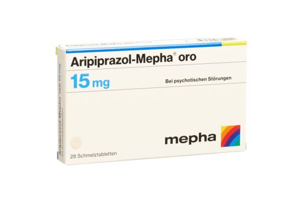 Aripiprazol-Mepha oro Schmelztabl 15 mg 28 Stk