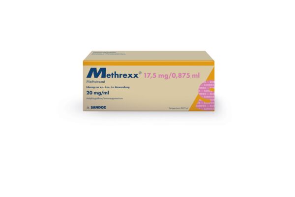 Methrexx Inj Lös 17.5 mg/0.875ml Fertspr 0.875 ml