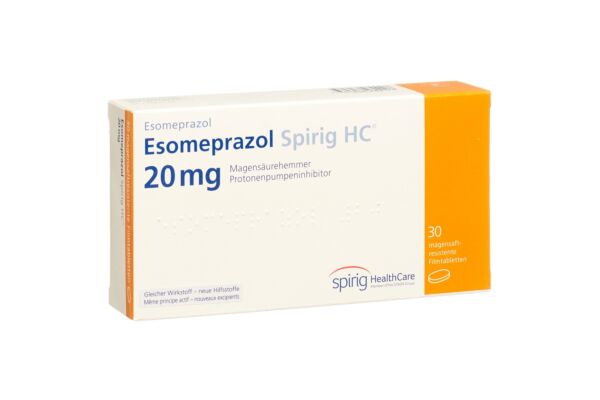 Esomeprazol Spirig HC Tabl 20 mg 30 Stk