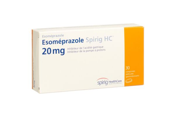 Esoméprazole Spirig HC cpr 20 mg 30 pce