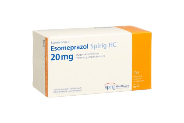Esomeprazol Spirig HC Tabl 20 mg 100 Stk