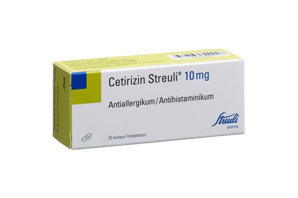 Cetirizin Streuli Filmtabl 10 mg Blist 30 Stk