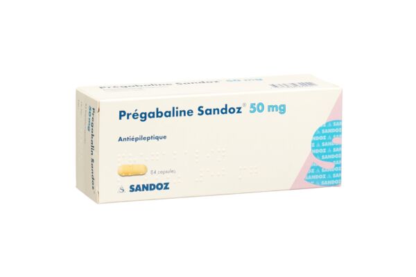Prégabaline Sandoz caps 50 mg 84 pce