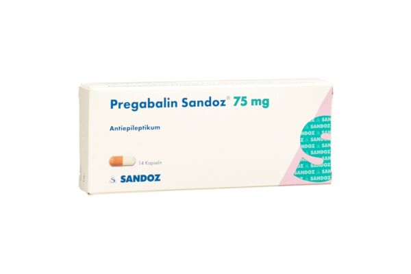 Prégabaline Sandoz caps 75 mg 14 pce